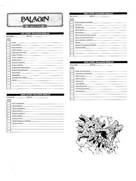 paladin spells 5e|Paladin Spell List .
